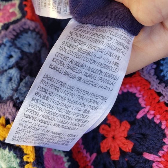 FARM RIO Flower Crochet Mini Dress - Picture 10 of 10